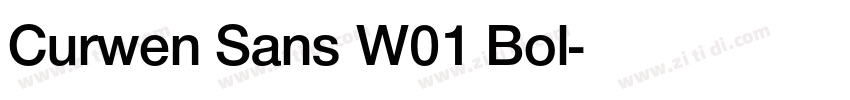 Curwen Sans W01 Bol字体转换